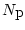 $N_{\mbox{p}}$